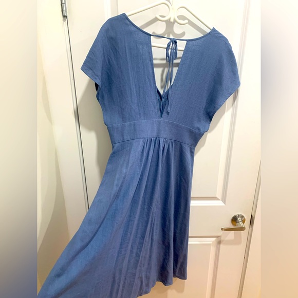 C’est Moi blue, button up dress. - Picture 5 of 8